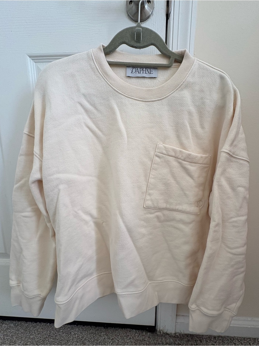 Daphne The Label Golden Night Sweatshirt in Cream